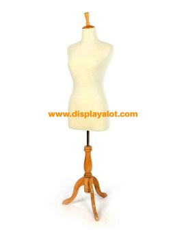 Female-Torso-Wooden-Tripod-Stand-M26B